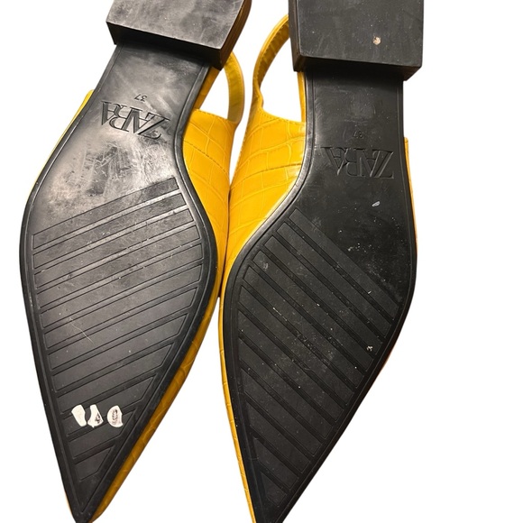 Zara Animal Print Pointed Toe Flats - Picture 10 of 11